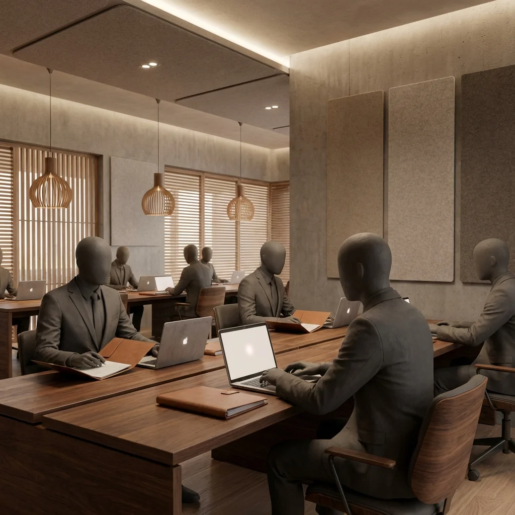 Équipe LMNP.ai au travail dans un bureau moderne